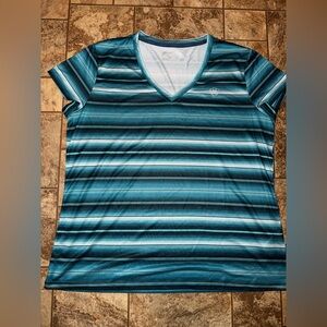 Ariat Blue Striped Short Sleeve Tee